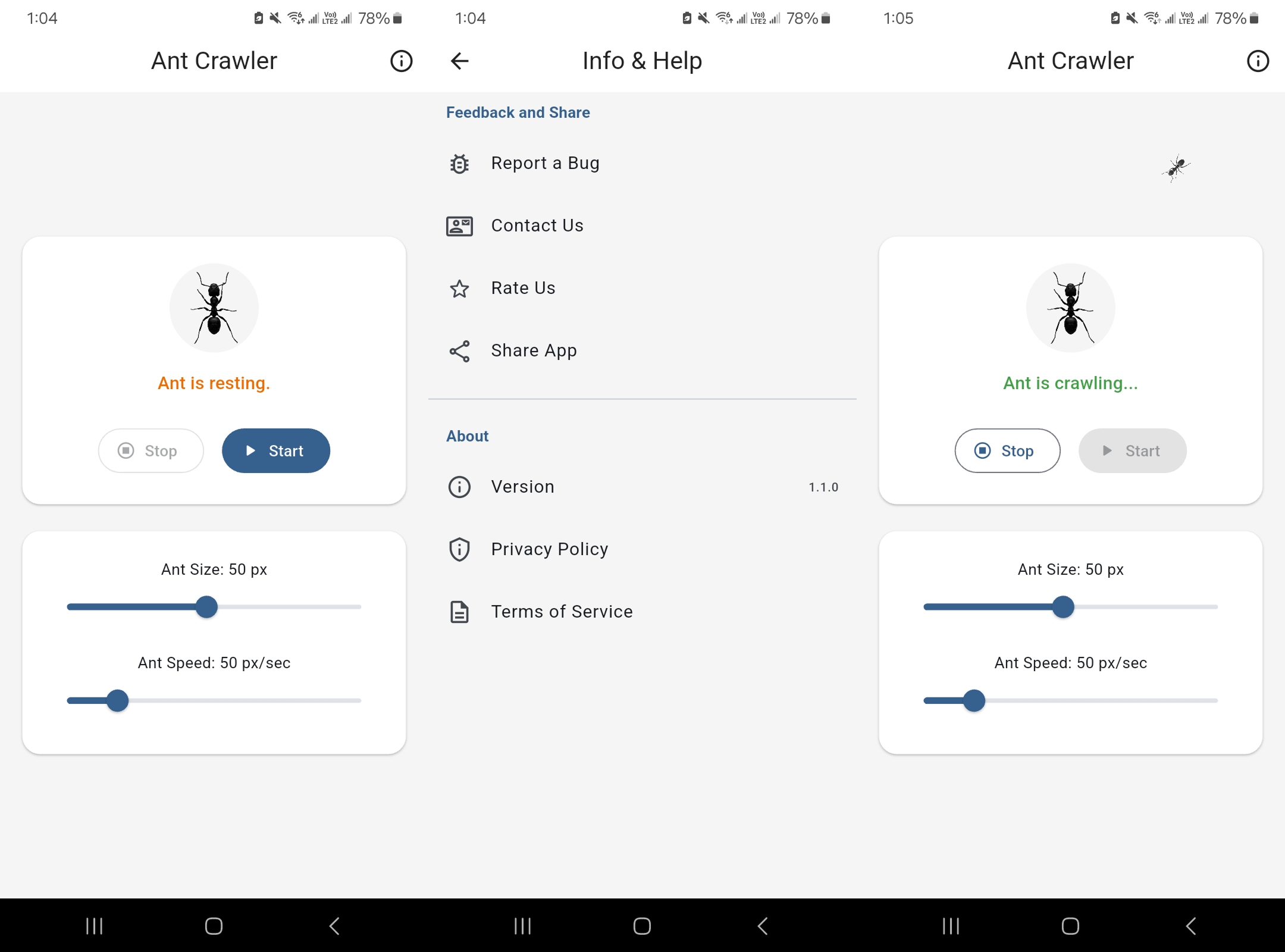 Ant Crawl : Prank App